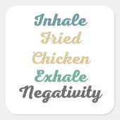 Stickers de Négativité Hale Frit Chicken Exhale (Devant)