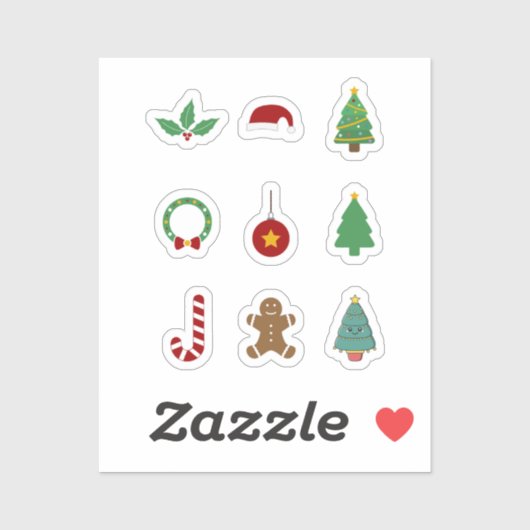 Stickers de Noël (Feuille)