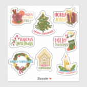 Stickers de Noël (Feuille)