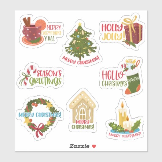 Stickers de Noël (Feuille)