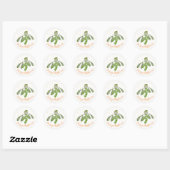 Stickers de Noël Aquarelle originale Mistletoe (Feuille)