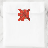 Stickers de Noël/Bow rouge et or (Sac)