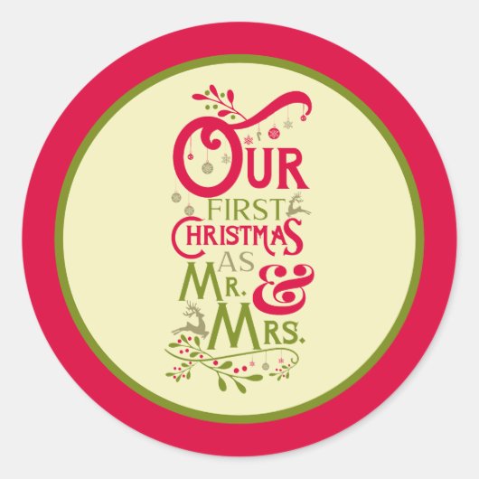 Stickers de Noël Couples (Devant)