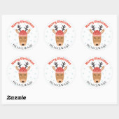 Stickers de Noël Cute Reindeer (Feuille)