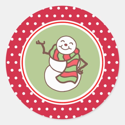 Stickers de Noël de Snowman (Devant)