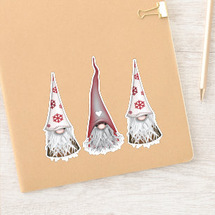 Stickers de Noël des Gnomes scandinaves