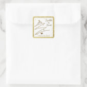 Stickers de Noël d'or, Nom, (Sac)