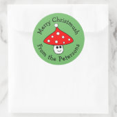 Stickers de Noël du champignon de Santa Hat (Sac)