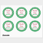 Stickers de Noël du Pôle Nord Vert (Feuille)