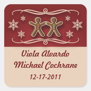 Stickers de Noël en pain d'épices