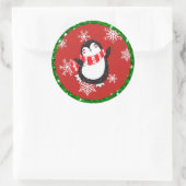 Stickers de Noël en pingouin rouge et noir (Sac)