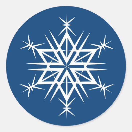 Stickers de Noël - Flocon de neige (Devant)