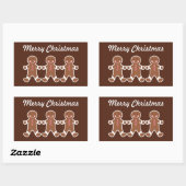 Stickers de Noël Gingerbread Boys (Feuille)