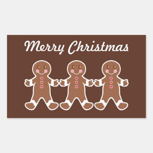 Stickers de Noël Gingerbread Boys (Devant)
