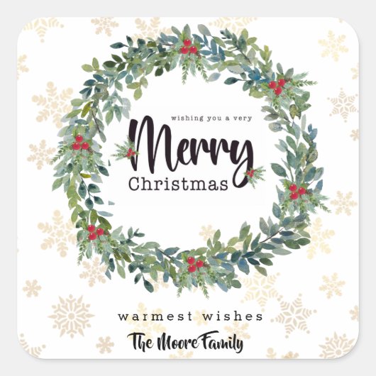 Stickers de Noël Golden Snowflakes (Devant)