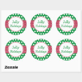 Stickers de Noël Green Jolly (Feuille)