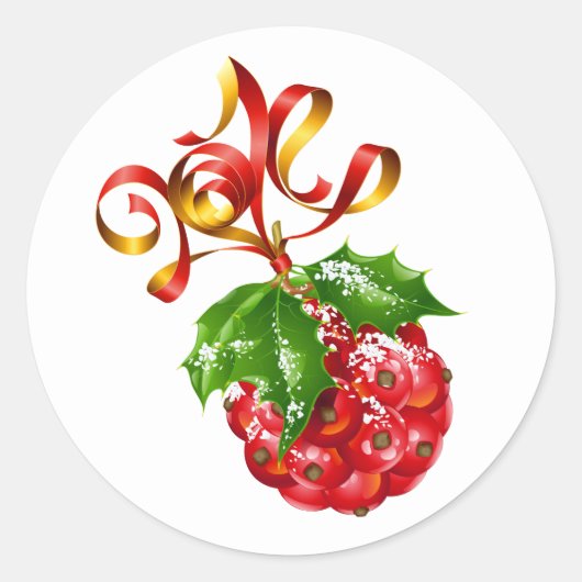 Stickers de Noël Holly Ball (Devant)