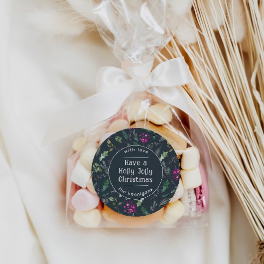 Stickers de Noël Holly Jolly, une jolie verdure