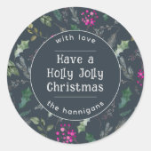 Stickers de Noël Holly Jolly, une jolie verdure (Devant)
