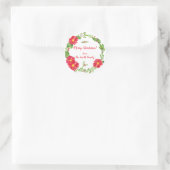 Stickers de Noël Holly & Poinsettias (Sac)