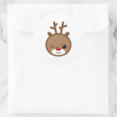 Stickers de Noël Kawaii Reindeer (Sac)