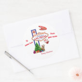 Stickers de Noël Las Vegas pkg 6 (Enveloppe)