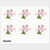 Stickers de Noël Las Vegas pkg 6 (Feuille)