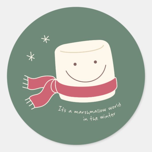 Stickers de Noël Mondial Marshmallow (Devant)