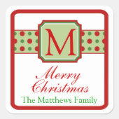Stickers de Noël Monogrammes (Devant)