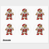 Stickers de Noël/Ours de Père Noël (Feuille)
