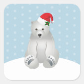 Stickers de Noël Ours polaire (Devant)