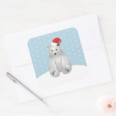 Stickers de Noël Ours polaire (Enveloppe)
