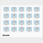Stickers de Noël Ours polaire (Feuille)