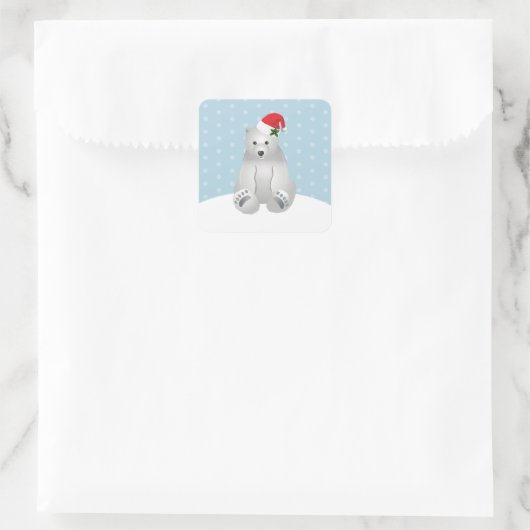 Stickers de Noël Ours polaire (Sac)