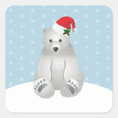 Stickers de Noël Ours polaire (Devant)