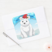 Stickers de Noël-Ours polaire (Enveloppe)