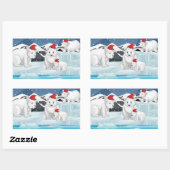 Stickers de Noël-Ours polaires (Feuille)