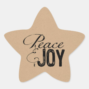 Stickers de Noël Paix et Joie