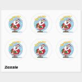Stickers de Noël/Père Noël (Feuille)