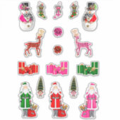 Stickers de Noël père Noël Noël Noël Décalages de (Devant)