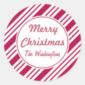 Stickers de Noël Personalized Bold Peppermenthe (Devant)