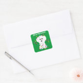Stickers de Noël personnalisables Bichon Frise (Enveloppe)