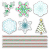 Stickers de Noël personnalisés #2 (Devant)