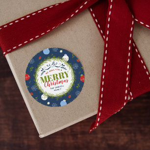 Stickers de Noël personnalisés de Holiday Whimsy