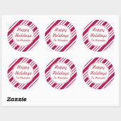 Stickers de Noël personnalisés Peppermenthe (Feuille)