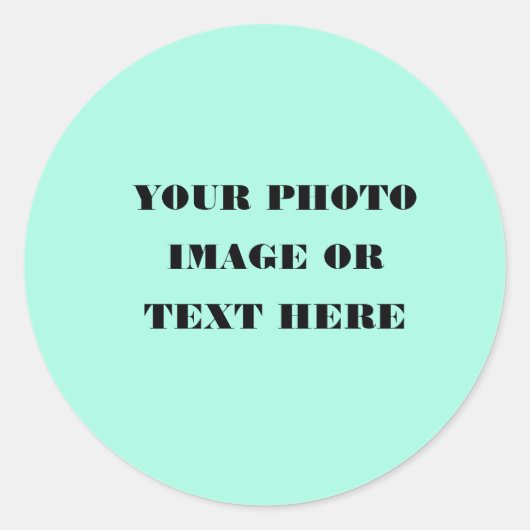 Stickers de Noël personnalisés - Vacances rondes (Devant)