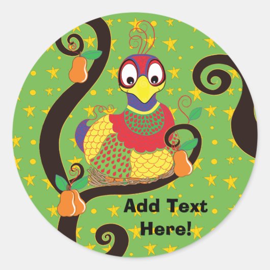 Stickers de Noël. Personnalisez (Devant)