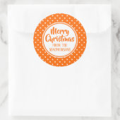 Stickers de Noël Pois orange (Sac)