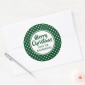 Stickers de Noël Pois vert (Enveloppe)