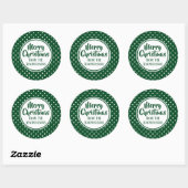 Stickers de Noël Pois vert (Feuille)